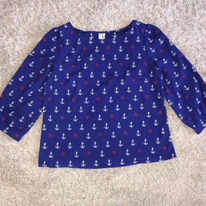 Pink Owl Nautical Top